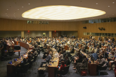 Réunion diplomatique au siège des Nations Unies à New York