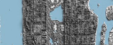 Carte de New York avec LIDAR