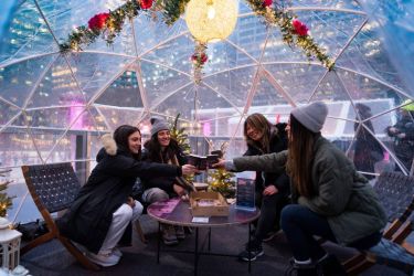 Les Cozy Igloos à Bryant Park&nbsp;