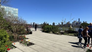 Vue sur le Brooklyn Bridge depuis The Elevated Acre