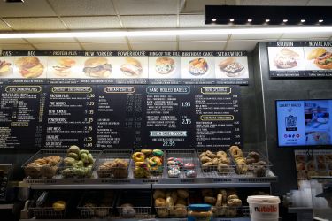 Un aperçu de la carte de Liberty Bagels